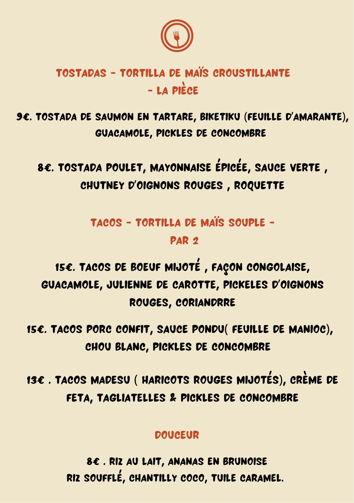 Affiche de l'événement Pop-up chef Gabriel Mateta · Mexico × Congo chez VINOBOBO — visuel 2